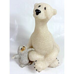 Quarry Critters Second Nature Pashmina & Peep Polar Bear Penguin Sculpture 2002